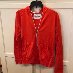Crewcuts Orange Sweatshirt Hooded Jacket Size 14